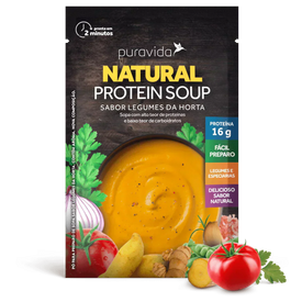NATURAL PROTEIN SOUP - VEGANO, LEGUMES DA HORTA, ALTO TEOR DE PROTEÍNA
