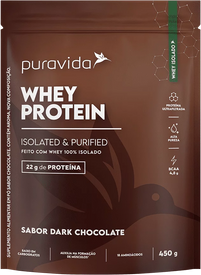 WHEY PROTEIN ISOLADO - WHEY 100% ISOLADO DARK CHOCOLATE 450g